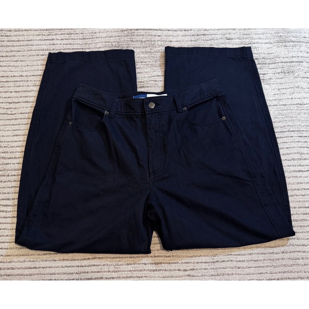 Old Navy Extra High-Rise Barrel Leg Pants 100% Cotton Size 8